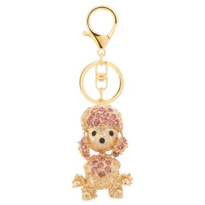 China Low Price Popular Selling Simple Design Dog Key Chain DIY Diamond Dog Key Chain for sale