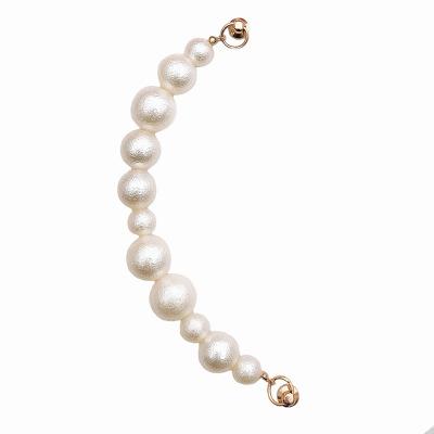 China New popular diy frosted hanging case pearl knot bracelet screw buckle phone bead hanging chain for sale