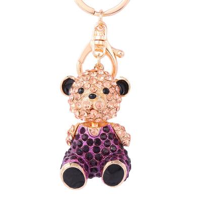 China Best quality china low price popular metal bear popular good girl charm chain key chain for sale