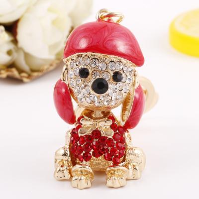 China New Product Popular Innovative French Cute Poodle Key Chain Kids Gift Key Chain for sale