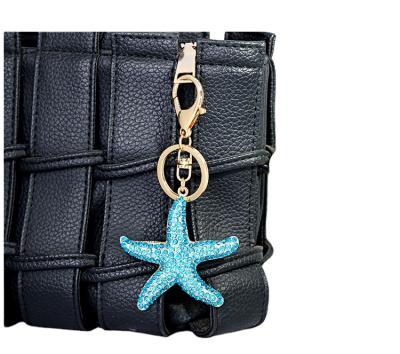 China Popular Wholesale Latest Starfish Series Ocean Key Chain Pendant Key Chain Decoration for sale