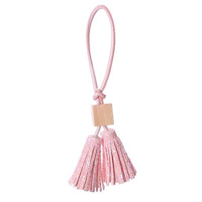 China Hot Selling Popular Fashion Leather Fashion Jewelry Diy Key Chain Tassel Key Chain for sale