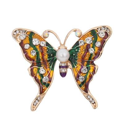 China Popular manufacturers provide colorful DIY oil drop butterfly jewelry accessories alloy butterfly accessories for sale