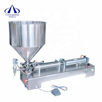 China Semi Automatic Liquid Cosmetic Food Paste Frying Oil Peanut Butter Filling Machine Price for sale