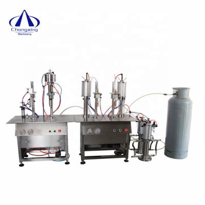 China High Efficiency Aerosol Air Freshener Air Oxygen Water Cylinder Mini Can Cylinder Filling Machine for sale