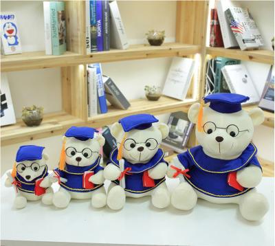 China 15-35 Years Graduation Gifts Plush Toy Glass Plush Toy Yangzhou Plush Toy Teddy Bear Doll In Graduation Gear diploma for sale