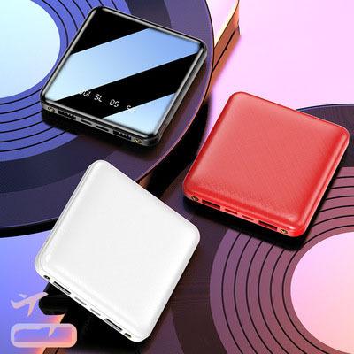 China Custom LED display battery led display shows mini portable mirror power banks lithium battery with cable fast charging power banks 20000mah for sale