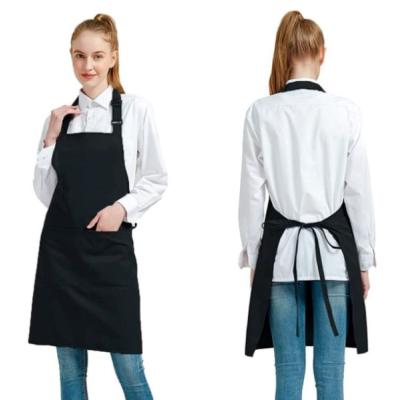 China High quality custom made high quality adjustable buckle cotton sublimation chef logo chef restaurant BBQ apron waterproof for sale