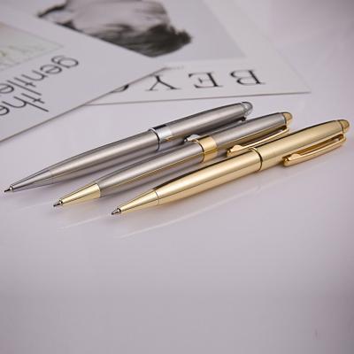 China office & Custom Luxury Pen High Quality School Office Supplies Metal Silver Pens 1.0 Mm Ballpoint Pens For Gifts Business Gel Pens for sale