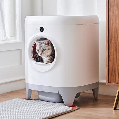 China PETKIT Cat Litter Box Acrylic Automatic Quick Self-Cleaning Cat Litter Toilet with App Mobile Control Hot Selling Cat Toilet for sale