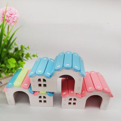 China Breathable Wooden Small Hamster Hut Customized Hamster Pet House Cage Hamster Cage for sale