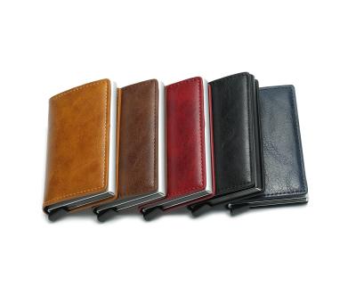 China High Quality Designer Mobile Pu Leather Luxury Wallet Men Leather Card Holders Leather Case With Business Wallet Card Holder Men for sale