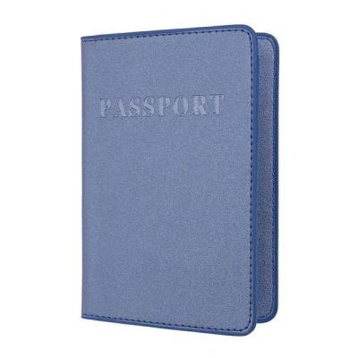 China Personalized High Quality Passport Holder Cover PU Leather RFID Passport Cover Eco-friendly Matte Customized Plain Sublimation Card Holders for sale