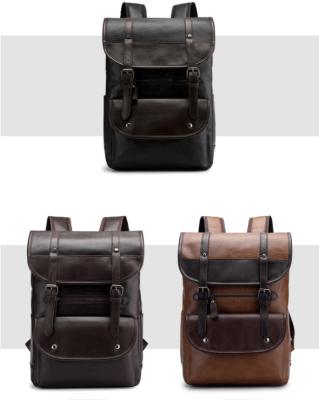 China Hot Selling PU Men Designers Large Capacity Soft Durable Soft Laptop Backpacks Big Size PU Cloth Backpack Bag With Shoulder Strap for sale