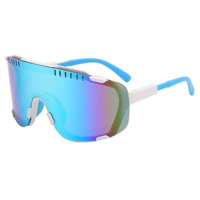 China Outdoor sports fashion sunglasses big view outdoor cycling glasses color sports sunglasses lenses for men 2023 for sale