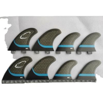 China Future of Honeycomb Harf Carbon Honeycomb Quad Fins Shortboard Surfboard Fins Surfboard Fins Future for sale