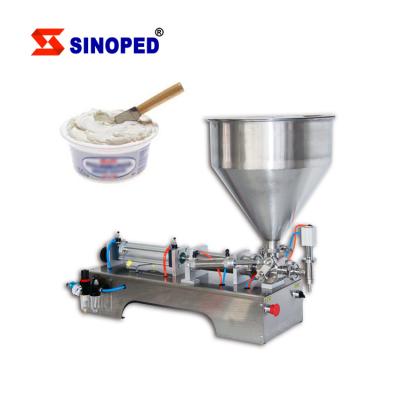 China Food Semi Automatic Liquid Filling Machine and Manual Dough Filler Honey Factory Price for sale