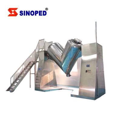 China Powder Dry Mixer V Shape Chemical Industrial Pharmaceutical Lab Mixer Powder Mixer for sale