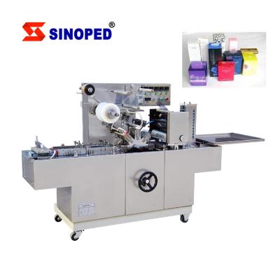 China Automatic Beverage Factory Price Boxes Cellophane Wrapping Machine With Cellophane Film Overwrapper en venta