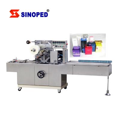 中国 Beverage Favorable Price Automatic Cellophane Wrapping Machine For Small Carton Boxes With Cellophane Bopp Film 販売のため