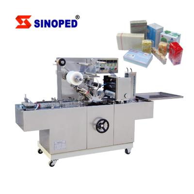 China Beverage Hob Wrapping Cellophane Wrapping Machine Box Automatic Bopp Film Cellophane Cosmetic Wrapping Machine for sale