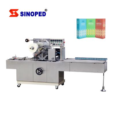 China Automatic Herb Tea Box Cellophane Film Beverage Factory Price Set Card Box Packaging Machine en venta