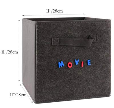 China Sustainable Nonwoven Fabric Container For Clothes Storage Box Housewares Fabric Storage Basket for sale