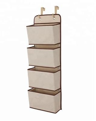 China Sustainable Three-Dimensional Type 4-Layer Over The Door Foldable Hanging Storage Organizer for sale