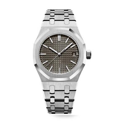 China Cheap Price 20ATM Automatic Date Custom Factory Automatic Date Function Dedicate Silver Design Stainless Steel Watch Men for sale