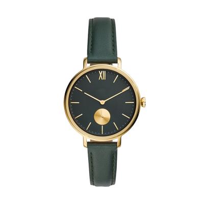 China 2020 Chronograph OEM Design Women Dress Bracelet Gold Case Dark Green Slim Strap Quartz Luxury Ladies Watches for sale