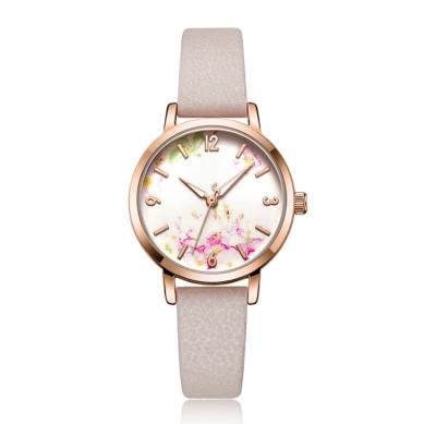 China New Fashion Water Resistant OEM Custom Logo Quartz Leather Women's Wrist Quartz Watch for sale