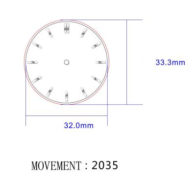 China Non-Specific Custom Size And Shape UP Sticker Hour Marker For Watch Face Watch Parts Making ND UP Indexes for sale