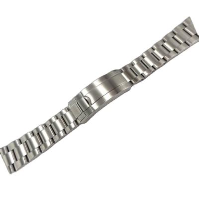 China 20mm Roles Glidelock Folding Buckle 316L Stainless Steel Solid Brushed Finish Solid Watch Band Strap for sale