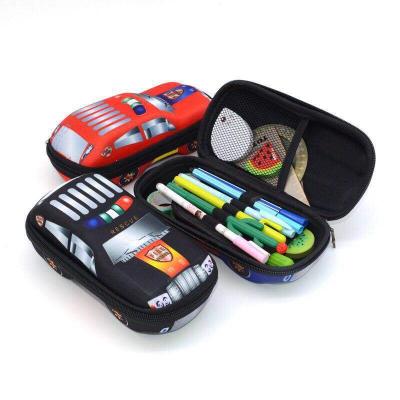 China Cheap Sale Custom Cute Durable High Quality Car Eva Material With Zipper Pencil Case For Kids Or Children for sale