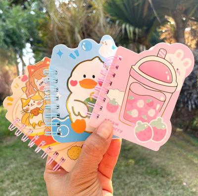 China 2022 Hot Sale Mini Pocket Office Stationery Promotion Cute Shapes Spiral Notebook Notebook For Kids Teens Quality Printing Top Spiral Notebook for sale