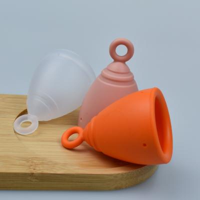 China Lady Menstruation Furuize Lucky Ring Cup Silicone Medical Menstrual Cup Copa Reusable Eco-Friendly Menstrual Cup ISO13485 100% Approved for sale