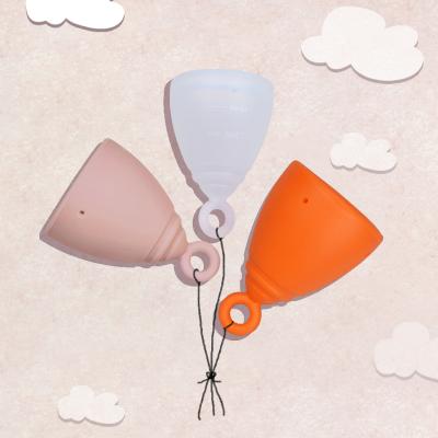 China 100% Medical Menstrual Cup Furuize Reusable Lucky Ring Cup Lady Period Silicone Cup ISO 13485 Lady Menstruation New Arrival Copa for sale