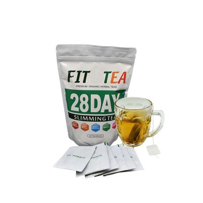 China Decaffeinated Weight Loss Tea Private Label 28day Slimming Detox Tea Fit Tea Lose Weight for sale