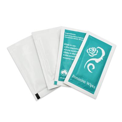 China Individually Wrapped Feminine Hygiene Wipes Flushable Wipes For Women Vaginal Cup And Menstrual Clean for sale