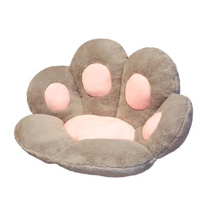 China Gray Cat Paw Lazy Sofa Office Chair Cushion Bear Paw Warm Floor Cute Seat Anti-Static Protection for Dining Room Bedroom Comfort Chair for sale