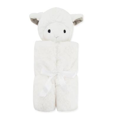 China Anti-Static Soft Plush Safety Wrap Lovely Animal Unisex Blankets Covering Toy Newborns Baby Plush Throw for sale