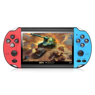 China Support TV Output 4.3 Inch HD Game Console 32 Bit X7 Portable Handheld Game Console All In One Player for sale