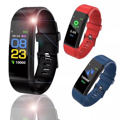 China Hot Selling Smart Watch 2020 Touch Screen 115Plus Sports Fitness Wrist Waterproof USB Wristband Smart Watch for sale