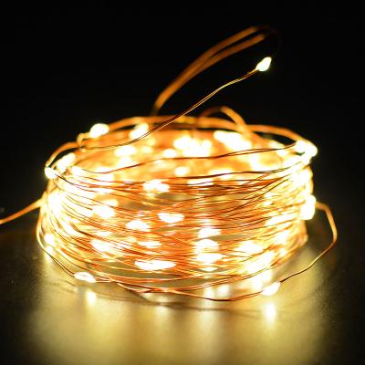 China LED Light String Fairy Lights Solar Battery Powered 100LED Solar String Lights Christmas Led for sale