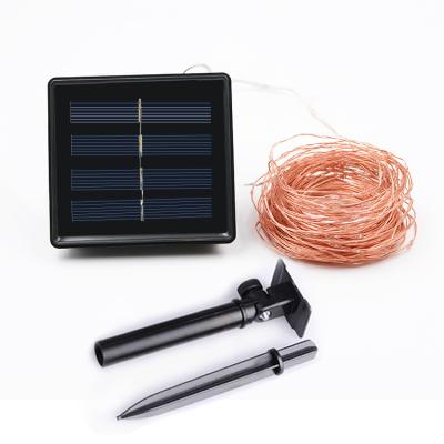 China Solar LED Light String 100 Led Solar Power Copper Wire Led String Lights Waterproof Outdoor Garden Christmas Lights Led String for sale