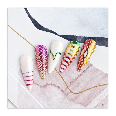 China New Next Strong Adhesion 3D Self-stick Nail Sticker Decals Decorations for sale