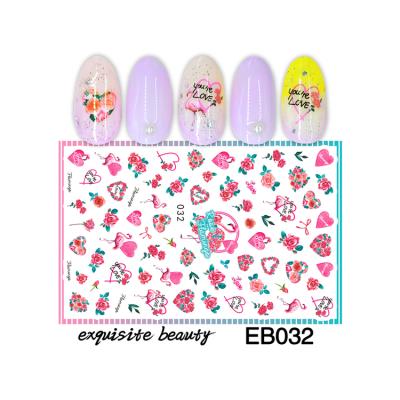 China High Quality 3D Hot Sale Nail Stickers Saintking Decal Christmas Water Nail Decals Eb029-032 2021 for sale