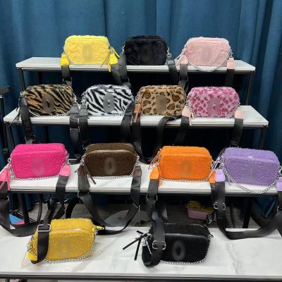 China PORTABLE 2023 new Handbags Designer Famous Brands furry Luxury faux fur Fashion Custom Tote Bag snapshot purse for sale