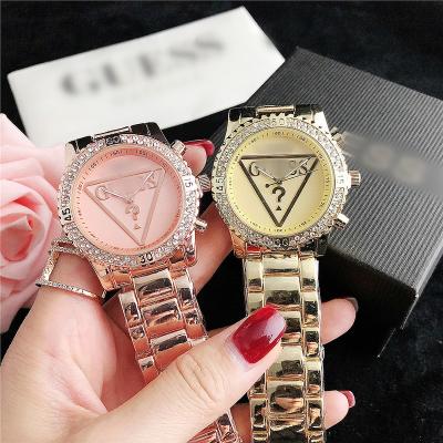 China Non-specific watch manufacturers in china diamond wristwatches private label shipping free clock dress watch gift set for women triangle for sale