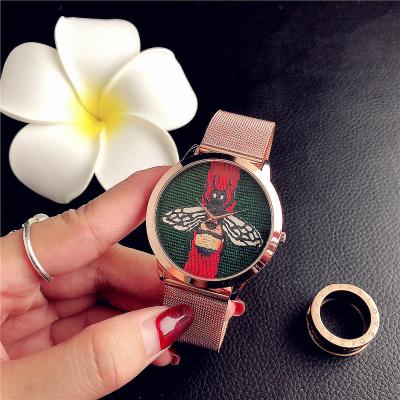 China Non-Specific Trademark Assurance Diamond Watches Fitness Stainless Steel Wrist Watches Custom Logo Watch With Good Quality for sale